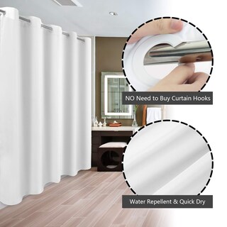 Foto 2 | Foto 2 | Cortina De Ducha River Dream Sin Gancho  Tela De Microfibra Para Hotel - Venta Internacional.