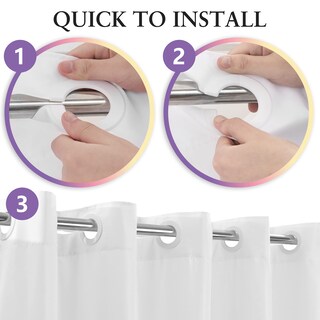 Foto 4 | Foto 4 | Cortina De Ducha River Dream Sin Gancho  Tela De Microfibra Para Hotel - Venta Internacional.