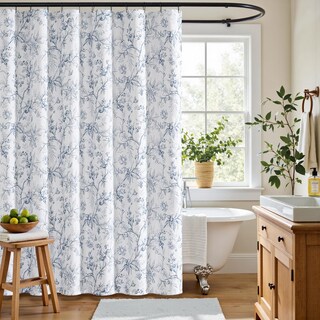 Foto 1 | Foto 1 | Cortina De Ducha Jinchan Vintage Floral Impermeable 180 X 180 Cm - Venta Internacional.