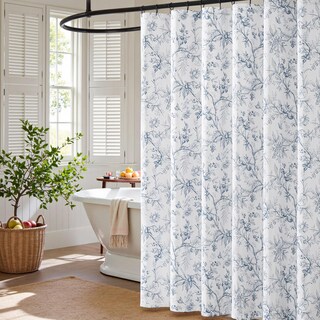 Foto 2 | Foto 2 | Cortina De Ducha Jinchan Vintage Floral Impermeable 180 X 180 Cm - Venta Internacional.