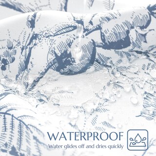 Foto 3 | Foto 3 | Cortina De Ducha Jinchan Vintage Floral Impermeable 180 X 180 Cm - Venta Internacional.