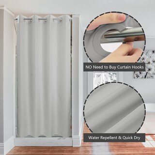 Foto 2 | Foto 2 | Cortina De Ducha River Dream Stall  Microfibra Gris  54 X 78 Cm - Venta Internacional.