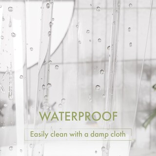 Foto 4 | Foto 4 | Cortina De Ducha Amazerbath Larga 180 X 230 Cm Peva Transparente - Venta Internacional.