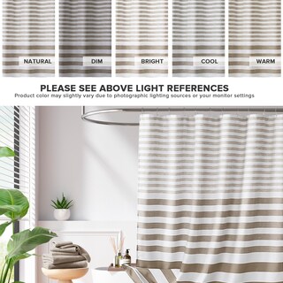 Foto 4 | Foto 4 | Cortina De Ducha Madison Park Spa Waffle Weave Taupe Ombre - Venta Internacional.