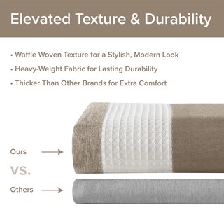 Foto 5 | Foto 5 | Cortina De Ducha Madison Park Spa Waffle Weave Taupe Ombre - Venta Internacional.