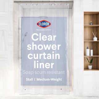 Foto 1 | Foto 1 | Forro De Cortina De Ducha Clorox Premium Impermeable 180 X 200 Cm - Venta Internacional.