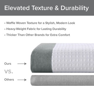 Foto 5 | Foto 5 | Cortina De Ducha Madison Park Spa Waffle Weave  36 X 72 Pulgadas  Color Carbón - Venta Internacional.