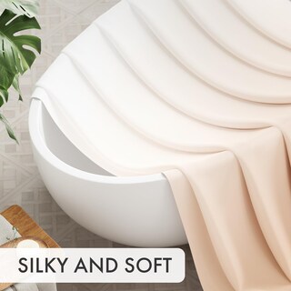 Foto 4 | Foto 4 | Cortina De Ducha Amazer Bath Tela Caqui 180 X 180 Cm Con Ganchos - Venta Internacional.