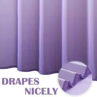Foto 6 | Foto 6 | Cortina De Ducha Jinchan Ombre Lila Violeta Impermeable 180 X 180 Cm - Venta Internacional.