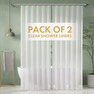 Foto 1 | Foto 1 | Cortina De Ducha Amazerbath Extra Larga 180 X 240 Cm Paquete De 2 - Venta Internacional.