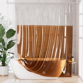 Foto 1 | Foto 1 | Cortina De Ducha Amazerbath 100% Eva 180 X 180 Cm Transparente - Venta Internacional.