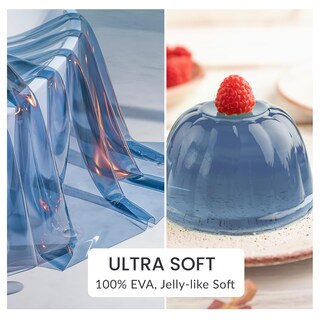 Foto 3 | Foto 3 | Cortina De Ducha Amazerbath Premium Eva Azul Transparente Con Piedras - Venta Internacional.