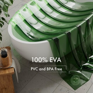 Foto 3 | Foto 3 | Cortina De Ducha Amazerbath 100% Eva 180 X 180 Cm Color Verde Menta - Venta Internacional.