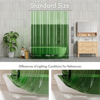 Foto 7 | Foto 7 | Cortina De Ducha Amazerbath 100% Eva 180 X 180 Cm Color Verde Menta - Venta Internacional.