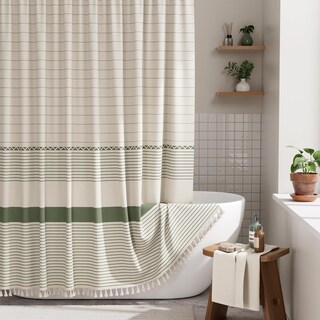 Foto 1 | Foto 1 | Cortina De Ducha Amazerbath Boho Modern Farmhouse 180 X 180 Cm - Venta Internacional.