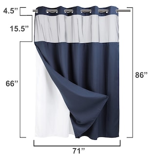 Foto 7 | Foto 7 | Cortina De Ducha River Dream Heavyweight Waffle Weave Navy - Venta Internacional.