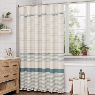 Foto 7 | Foto 7 | Cortina De Ducha Amazerbath Farmhouse Boho Con Borlas 180 X 180 Cm - Venta Internacional.