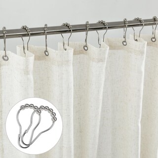 Foto 4 | Foto 4 | Cortina De Ducha Koufall De Lino Natural Impermeable 200 X 203 Cm - Venta Internacional.
