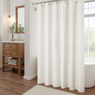 Foto 6 | Foto 6 | Cortina De Ducha Koufall De Lino Natural Impermeable 200 X 203 Cm - Venta Internacional.