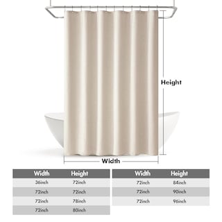 Foto 6 | Foto 6 | Cortina De Ducha Miulee De Lino Impermeable Beige Con Ganchos 180 X 180 Cm - Venta Internacional.