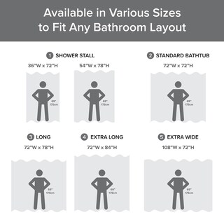 Foto 6 | Foto 6 | Cortina De Ducha Madison Park Spa Waffle 180 X 180 Cm  Color Carbón - Venta Internacional.