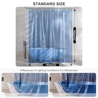 Foto 7 | Foto 7 | Forro De Cortina De Ducha Amazerbath 100% Eva Suave Y Transparente - Venta Internacional.
