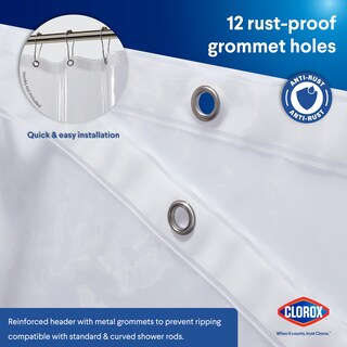 Foto 7 | Foto 7 | Forro De Cortina De Ducha Clorox Premium Impermeable 8 G Peva - Venta Internacional.