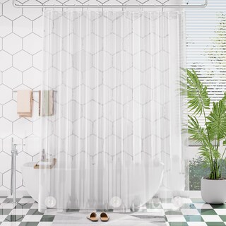 Foto 1 | Foto 1 | Cortina De Ducha Amazerbath Extralarga De Peva Transparente 180 X 230 Cm - Venta Internacional.