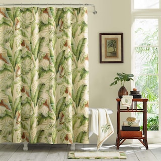 Foto 1 | Foto 1 | Cortina De Ducha Tommy Bahama Tela Palmiers 180 X 180 Cm Color Verde - Venta Internacional.