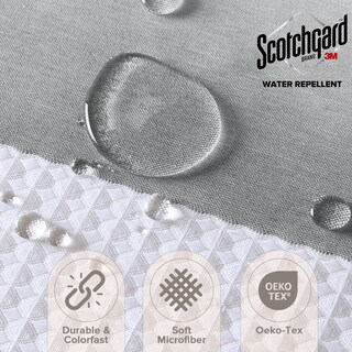 Foto 2 | Foto 2 | Cortina De Ducha Madison Park Waffle Weave Taupe 180 X 180 Cm - Venta Internacional.