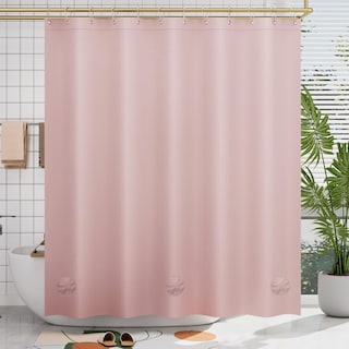 Foto 1 | Foto 1 | Cortina De Ducha Amazerbath Light Peva Rosa 180 X 180 Cm Con Piedras - Venta Internacional.