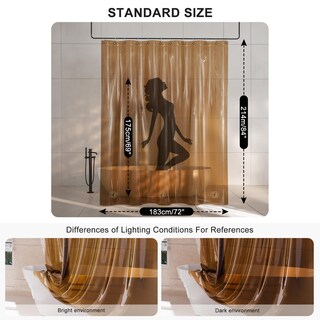 Foto 2 | Foto 2 | Forro De Cortina De Ducha Amazerbath Extra Largo 100% Eva Transparente - Venta Internacional.