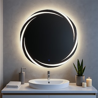 Foto 2 | Foto 2 | Espejo De Baño Roca Irregular Con Iluminación Led Modulable 3 Colores Distintos