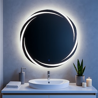 Foto 3 | Foto 3 | Espejo De Baño Roca Irregular Con Iluminación Led Modulable 3 Colores Distintos