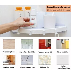 Foto 4 | Foto 4 | Repisa para Baño Belug color Blanco