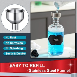 Foto 5 | Foto 5 | Dispensador De Enjuague Bucal De Vidrio Aozita 500 Ml, Paquete De 2 Con Accesorios - Venta Internacional.