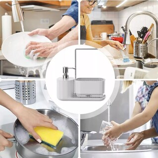 Foto 3 | Foto 3 | Dispensador Xtellar de Jabón con Soporte de Esponja Cocina Jaboneras