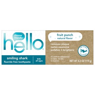 Foto 7 | Foto 7 | Pasta De Dientes Hello Smiling Shark Fruit Punch Sin Flúor 125ml - Venta Internacional.