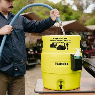 Foto 4 | Foto 4 | Wash Station Igloo, Con Paredes Duras, Color Verde Ácido, 19 Litros - Venta Internacional.