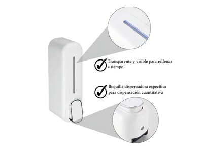 Foto 4 | Foto 4 | Xtellar Dispensador De Jabón Líquido Premium 350ml En Blanco Elegante