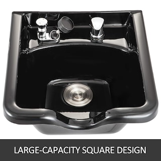 Foto 6 | Foto 6 | Lavabo Shampoo Bowl Vevor Para Salón De Belleza, Plástico Abs, Color Negro - Venta Internacional.