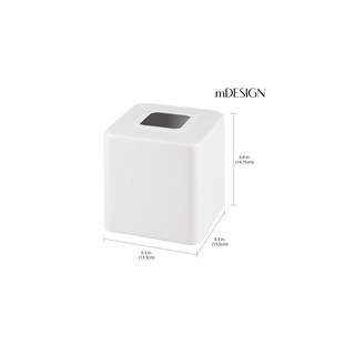 Foto 4 | Foto 4 | Funda Para Caja De Pañuelos Mdesign Unity Collection Acero Blanco - Venta Internacional.