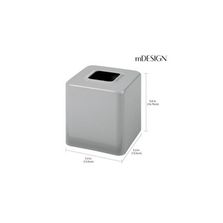 Foto 4 | Foto 4 | Funda Para Caja De Pañuelos Mdesign Unity Collection Metal Cuadrada Gris - Venta Internacional.