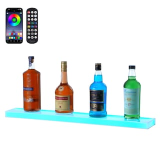 Foto 1 | Foto 1 | Expositor Vevor Para Botellas De Licor Con Iluminación Led, 1 Nivel, 76 Cm, Soporte De Pared - Venta Internacional.