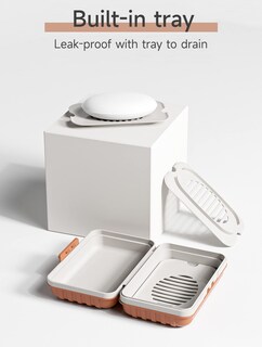 Foto 2 | Foto 2 | Jabonera de Viaje Doter a Prueba de Fugas con Tapa y Soporte para Drenar Jabón - Venta Internacional