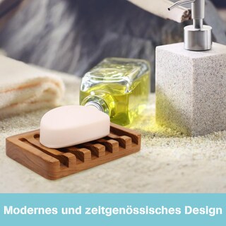 Foto 5 | Foto 5 | Jabonera HTB Diseño Inclinado de Cascada Madera de Teca Natural - Venta Internacional