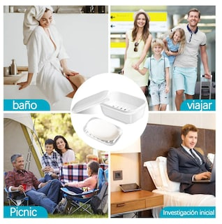 Foto 3 | Foto 3 | Xtellar - Jabonera De Viaje Premium Para Baño Ultraportátil Y Segura Color Blanco