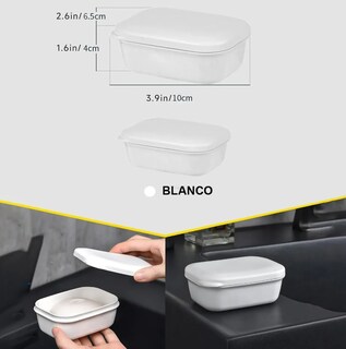 Foto 4 | Foto 4 | Xtellar - Jabonera De Viaje Premium Para Baño Ultraportátil Y Segura Color Blanco