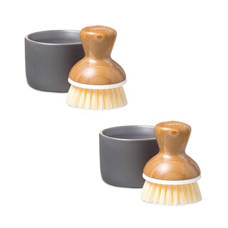 Foto 1 | Foto 1 | Set De Limpieza Full Circle Bubble Up Bamboo Con Dispensador De Cerámica - Venta Internacional.