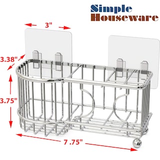 Foto 3 | Foto 3 | Soporte Para Cepillos De Dientes Simple Houseware, Acero Inoxidable, 6 Ranuras - Venta Internacional.